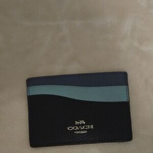 NWT Coach Blue Card Holder